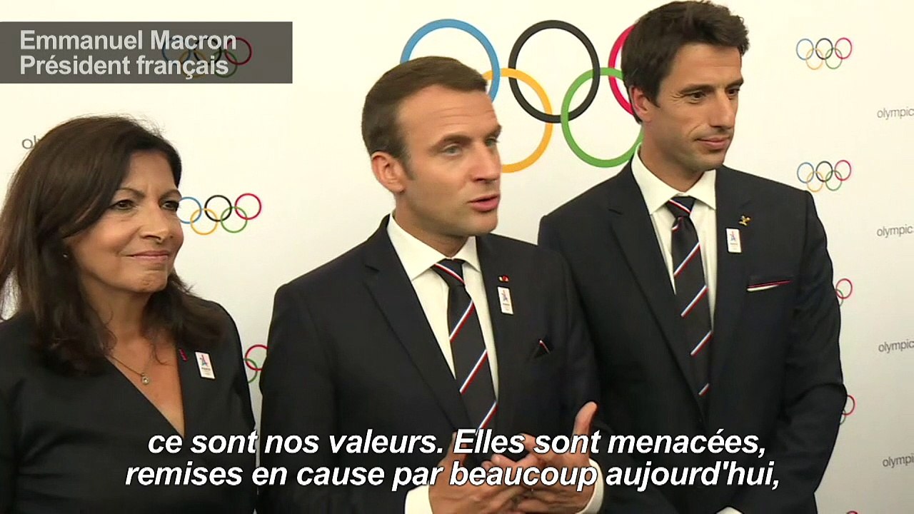Macron à Lausanne: les valeurs de l'olympisme "sont nos valeurs"