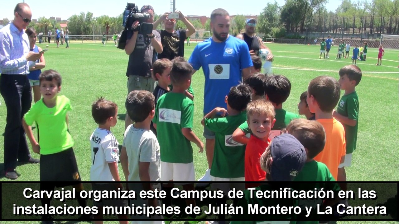 Dani Carvajal visita su ’Campus de Tecnificación’ en Leganés