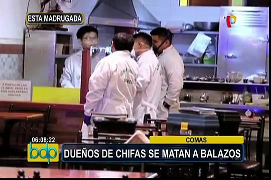 Dueños de chifas se matan a balazos en Comas