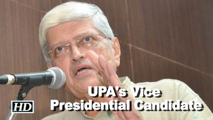 Gopalkrishna Gandhi is opposition candidate for Vice President