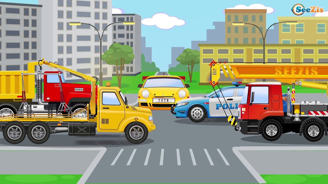 Cop Cars Cartoon - The Police Car New Cars for kids + 1 Hour Compilation incl Emergency Vehicles