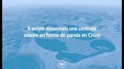 Il existe désormais une centrale solaire en forme de panda en Chine