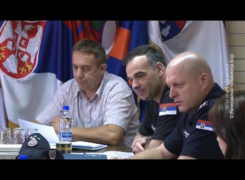 Okružni štab za vanredne situacije u Zaječaru, 11. jul 2017. (RTV Bor)
