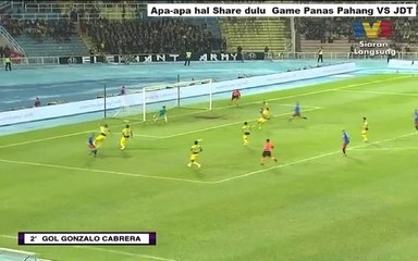 Gol dan Aksi Menarik Pahang VS JDT Liga Super 2017 Separuh masa pertama