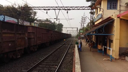 Speed Show by ASN WAG-5 59 Wagon BOXN HS Load - Howrah - Burwan Main Line