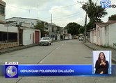 Presencia de delincuentes en callejón de ciudadela de Guayaquil
