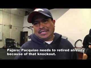 Pajaro on Manny Pacquiao and his message to Elie Seckbach