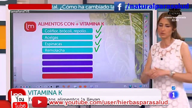 Alimentos ricos en vitamina K
