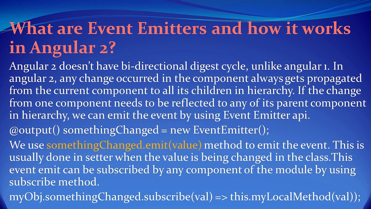 Angular2 Interview Questions and Answers for freshers and experienced– Part 3