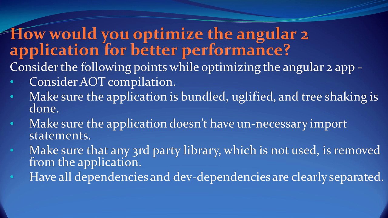 Angular2 Interview Questions and Answers for freshers and experienced– Part 4