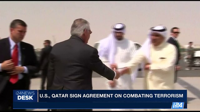i24NEWS DESK | U.S., Qatar sign agreement on combating terrorism | Tuesday, July 11th 2017
