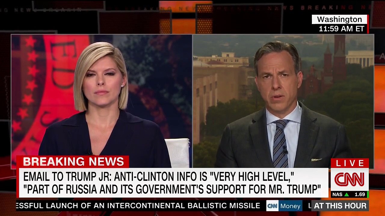 ‘Proof of a willingness to collude’: Jake Tapper drops the hammer after reading Trump Jr’s emails on air