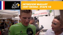 L'interview du maillot vert ŠKODA - Étape 10 - Tour de France 2017