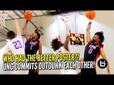 UNC Commits Try to OUTDUNK Each Other! Coby White and Leaky Black Posters!