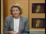 Antenne 2 - 9 Janvier 1991 - Fin Flash Infos (Claire Chazal), teaser, pubs, speakerin (Olivier Minne)