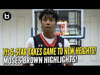 7'1 five-star Moses Brown Takes Game to New Heights! UAA Highlights!