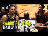 DeMar DeRozan & Nick Young Team UP! DeMar Throws Ball AT REF In HEATED Drew League Game!