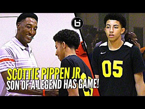 Scottie Pippen's Son Watching Too Much Steph Curry! Scottie Pippen Jr at Nike Elite 100!