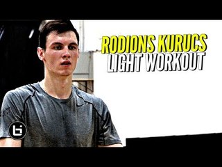 Projected 1st Round Pick In 2018 NBA Draft Rodions Kurucs Workout Session.