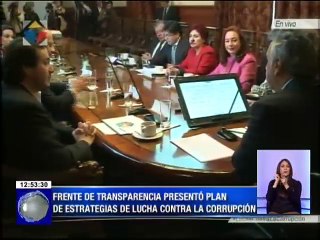 Frente de Transparencia presentó plan de estrategias de lucha contra la corrupción