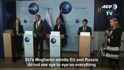 Mogherini on Lavrov: "we do not share positions on everything"