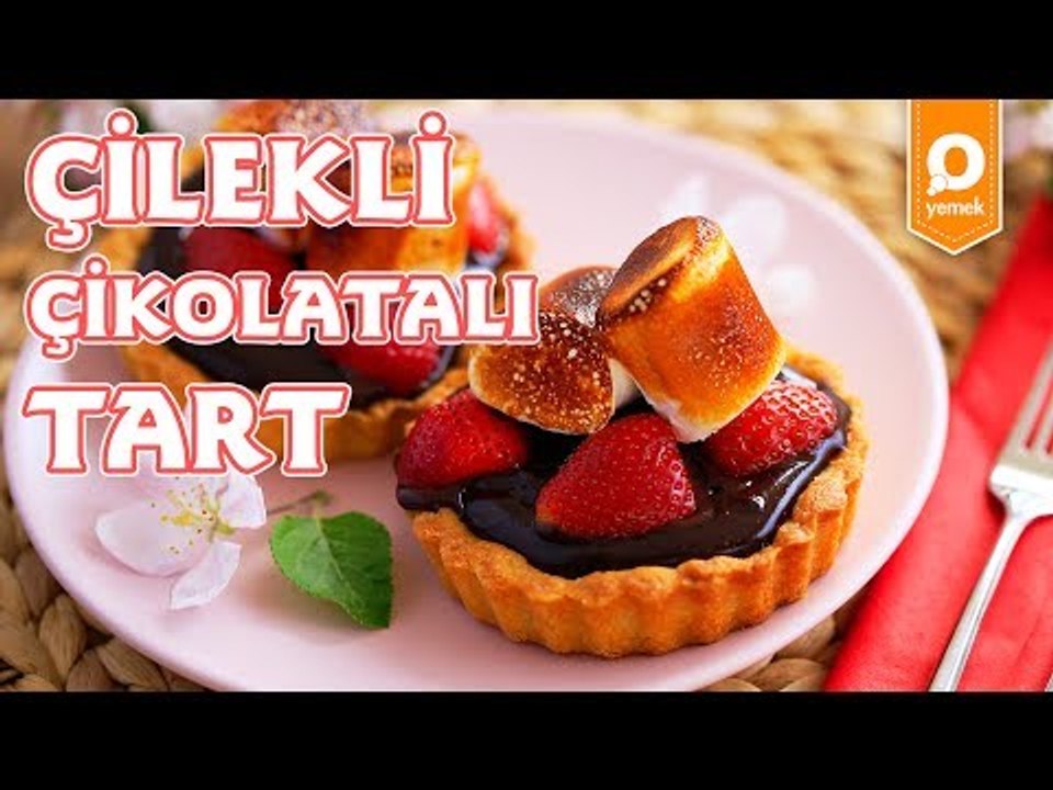Çilekli Çikolatalı Tart - Onedio Yemek - Tatlı Tarifleri