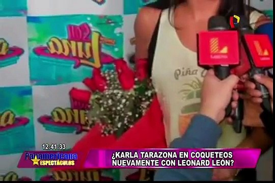 ¿Karla Tarazona en coqueteos con Leonard León?