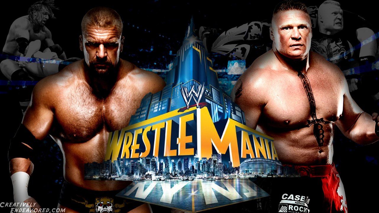 Triple H vs Brock Lesnar Wrestlemania 29 Highlight HD