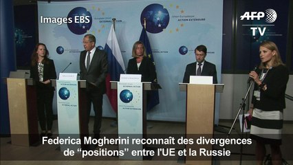 Mogherini: "nous n’avons pas les même positions" avec la Russie