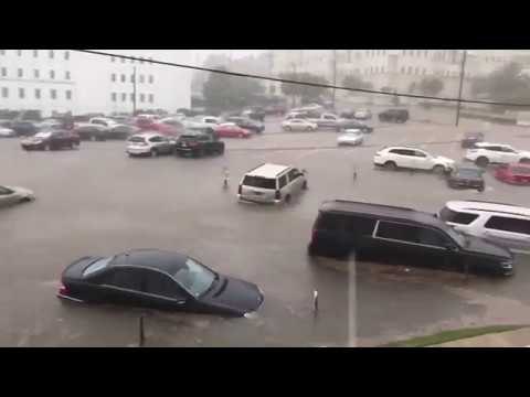 Cars Flooded Outside Alabama State House in Montgomery