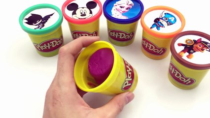 Tải video: Argile couleur tasses Canard Apprendre souris patrouille patte porc jouer empilage jouets Doh mickey donald peppa