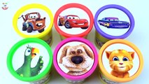 Сups Stacking Surprise Play Doh Clay Toys Talking Tom Collection Rainbow Learn Colors in E