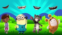 Wrong Mouth Doc McStuffins Minions Oddbods Talking Tom Finger Family Song And Learn Colors