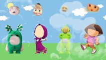 Wrong Faces Oddbods Masha Dora Teletubbies Finger Family Nursery Rhymes For Kids Toddlers