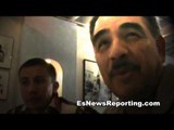 Abel Sanchez Gennady Goovkin KO's Sergio Martinez  - esnews boxing