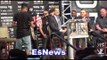 Mayweather vs McGregor Floyd Shreds Conor At Presser Totally Silences Him - esnews