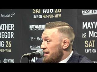 conor mcgregor and floyd sr exchange verbal blows EsNews Boxing