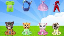 Wrong Clothes Talking Tom Teletubbies Oddbods Sofia the first Ladybug Finger Family