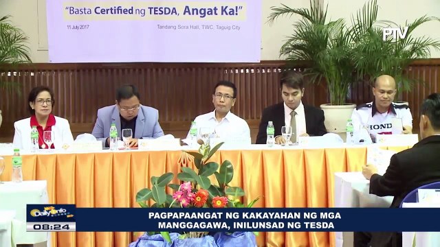 Pagpapaangat ng kakayahan ng mga manggagawa, inilunsad ng TESDA