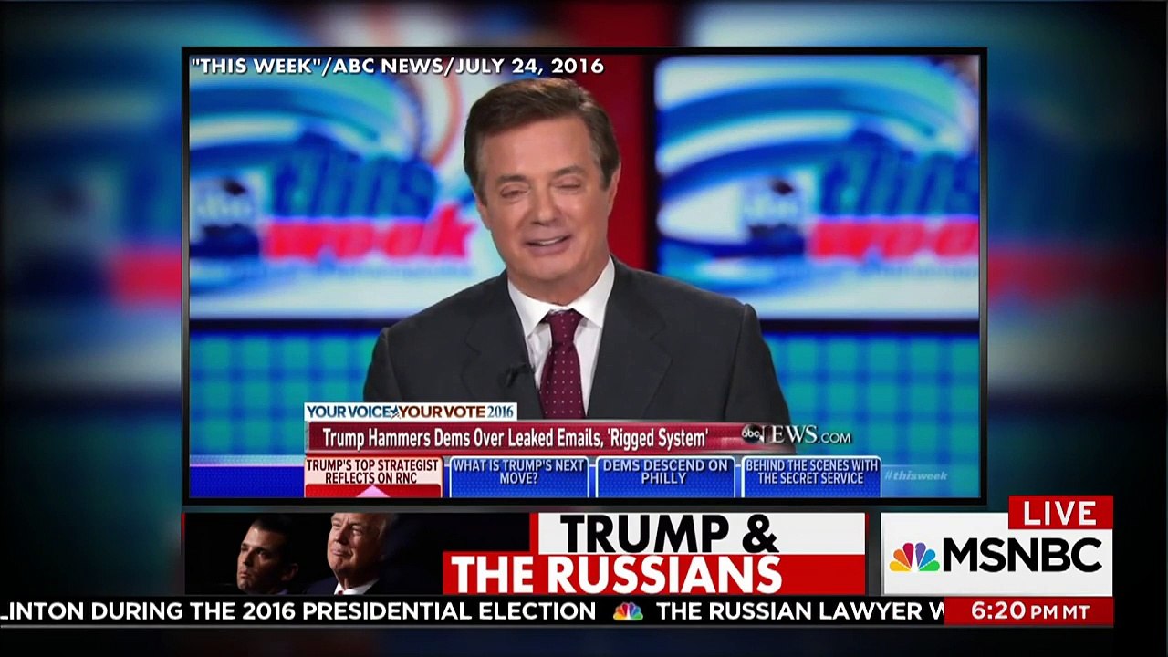 Paul Manafort, Jared Kushner And Don Jr. They All Knew  All In  MSNBC - YouTube