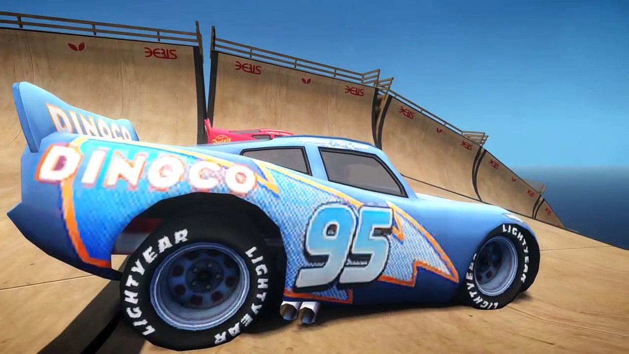 Disney Pixar Black Widow Having Fun with Custom Car Lightning Mcqueen Superman