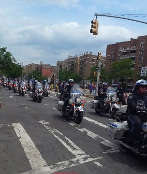 New York Police Holds Funeral Procession for Fallen Officer