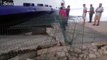 Balıkesir'in Marmara ilçesinde arabalı vapur iskeleye çarptı