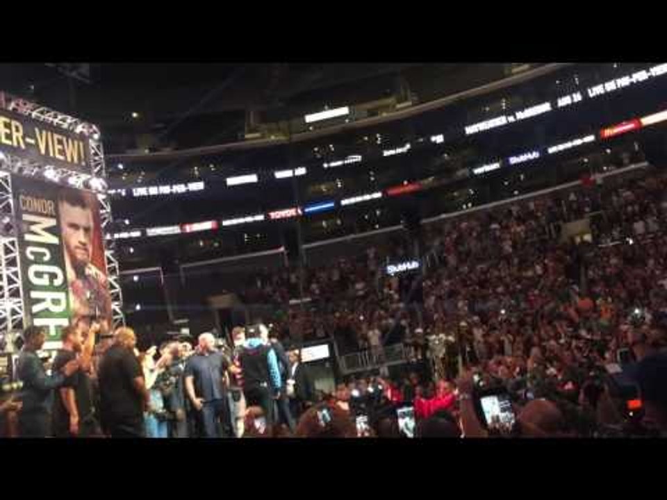 Floyd Mayweather and Conor Faceoff Talk Non Stop - esnews boxing