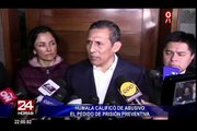 Ollanta Humala sobre pedido de prisión preventiva: “Es abusivo y cobarde”