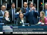 Senado de Brasil aprueba la reforma laboral de Temer