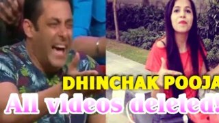 Dhinchak Pooja channel suspended from youtube,ढिंचैक पूजा पर भारी पड़े कथप्पा, डिलीट किए गए वीडियो