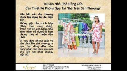 Tại sao nhà phố đẳng cấp cần thiết kế phòng Spa tại nhà trên sân thượng