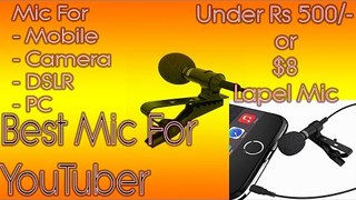 Cheap Microphone For YouTube Videos (In English) 