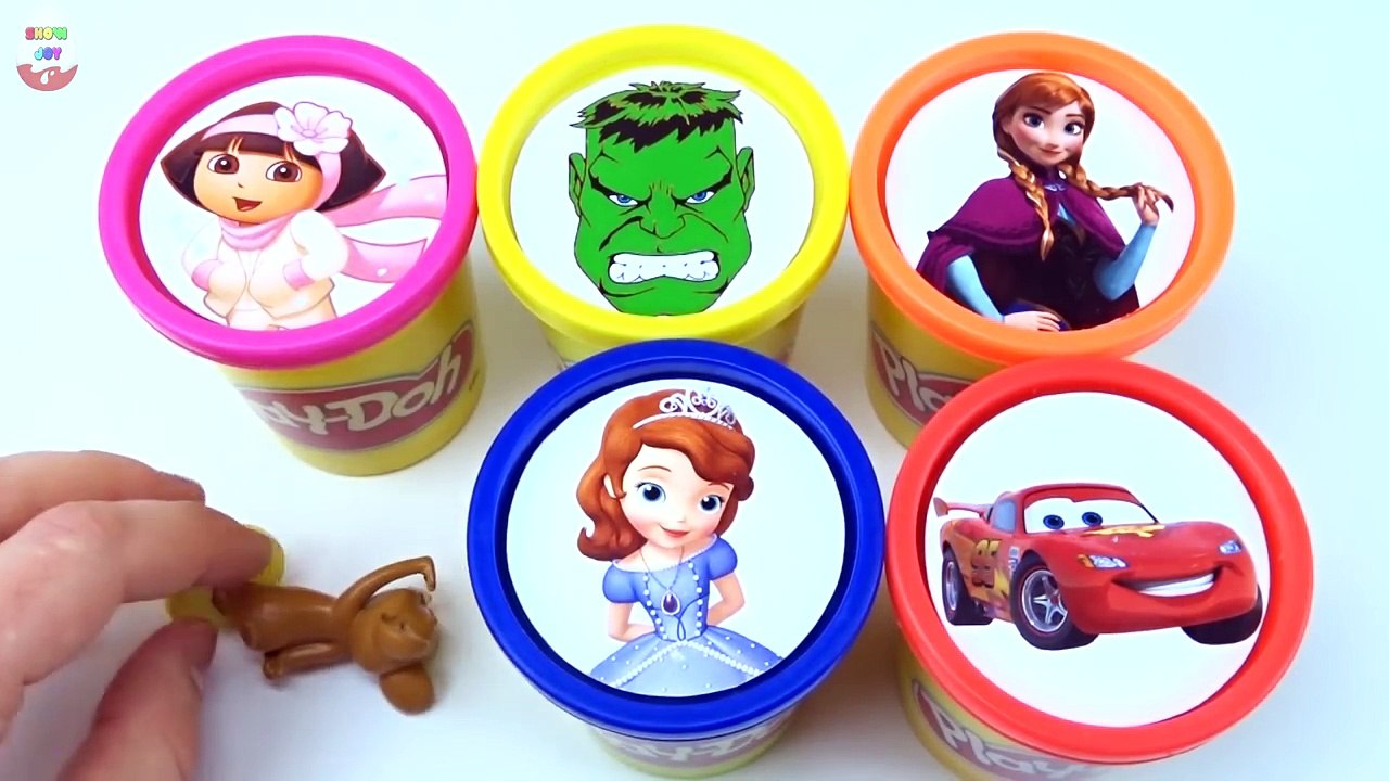 Сups Stacking Toys Play Doh Clay Talking Tom Cars McQueen Masha Paw Patrol LEARN COLORS